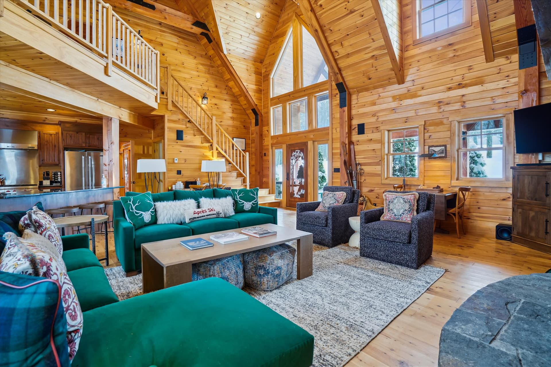 Never miss a minute of your get away with these open sightlines.
