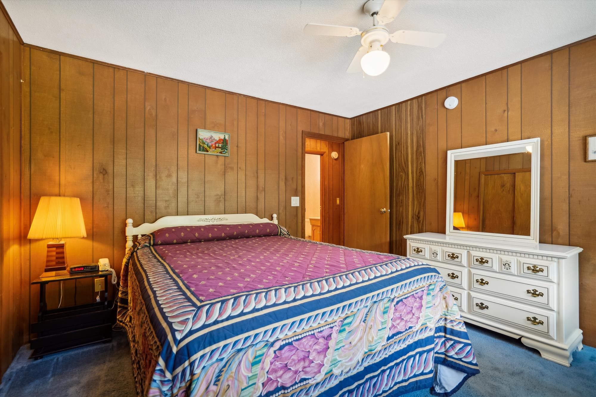 Lots of storage in this bedroom.