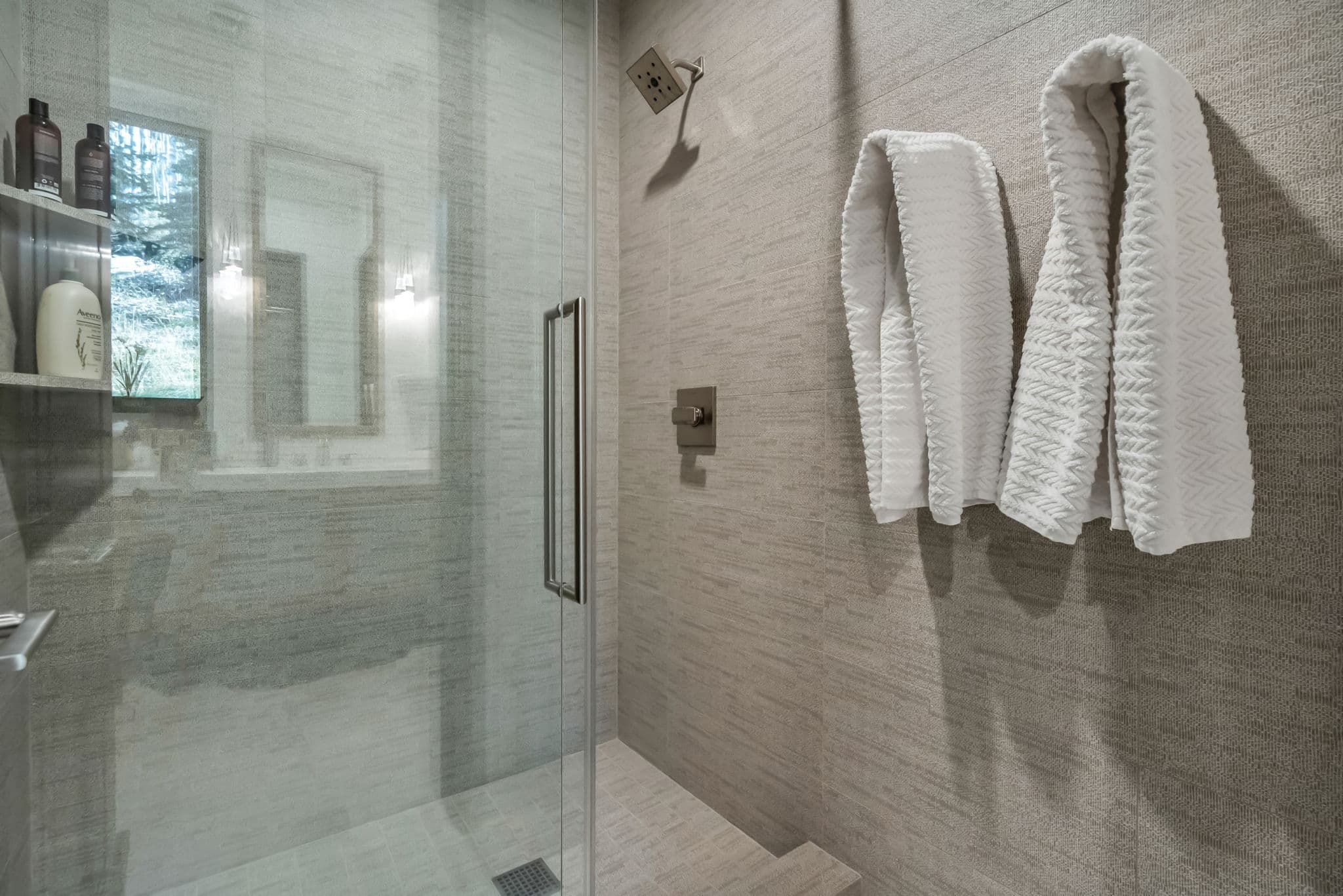 Walk-in Shower with Glass Door