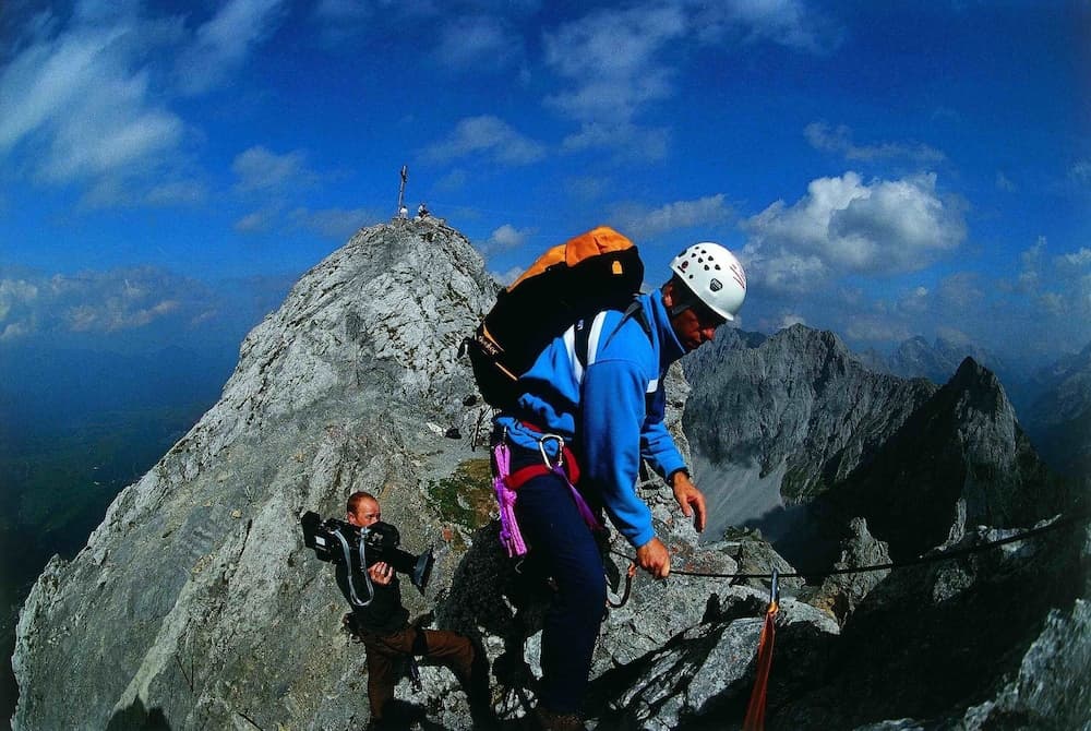 Outdoor rock climbing